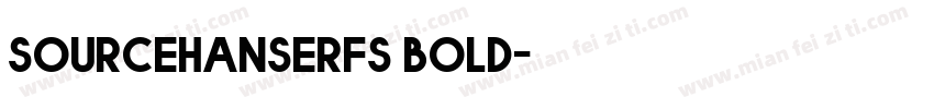sourcehanserfs bold字体转换